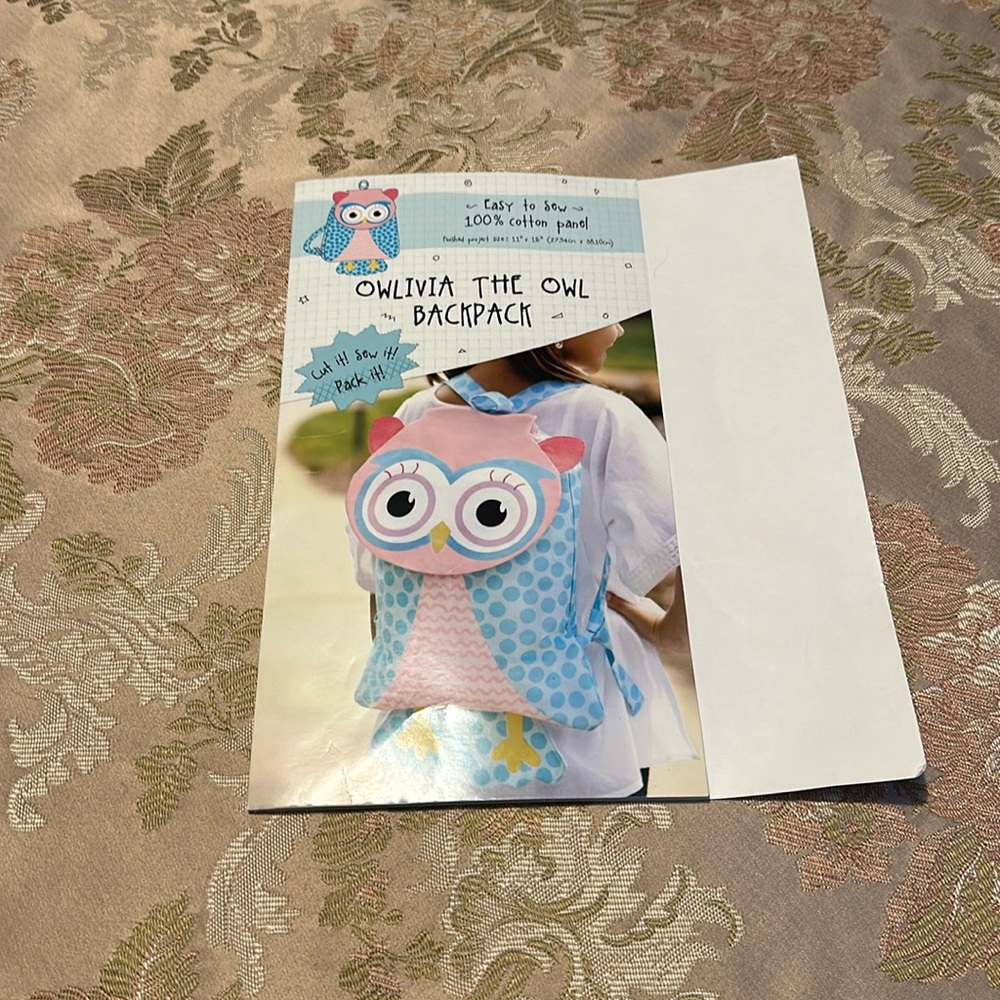 Owlivia the owl backpack sewing project